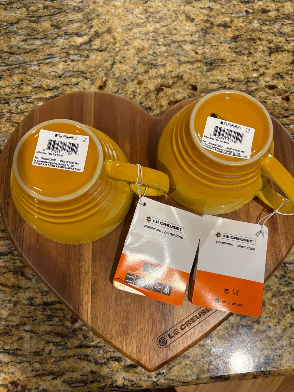 Le Creuset Giant Cappuccino Cup, set of 2, Nectar - Picture 4 of 8
